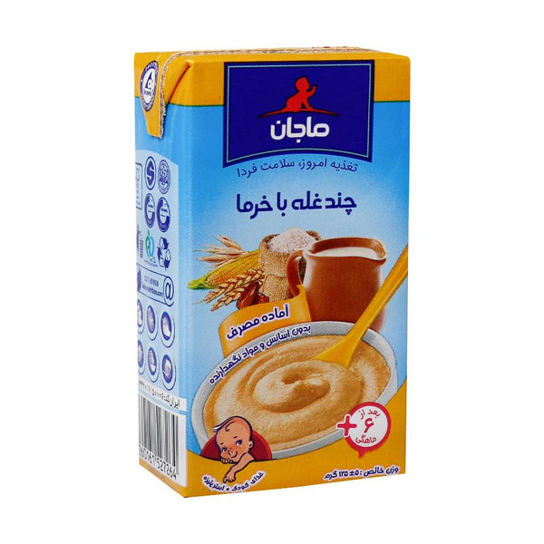  پوره چند غله با خرما ماجان کاله مناسب کودکان بعد از 6 ماهگی 135 گرم