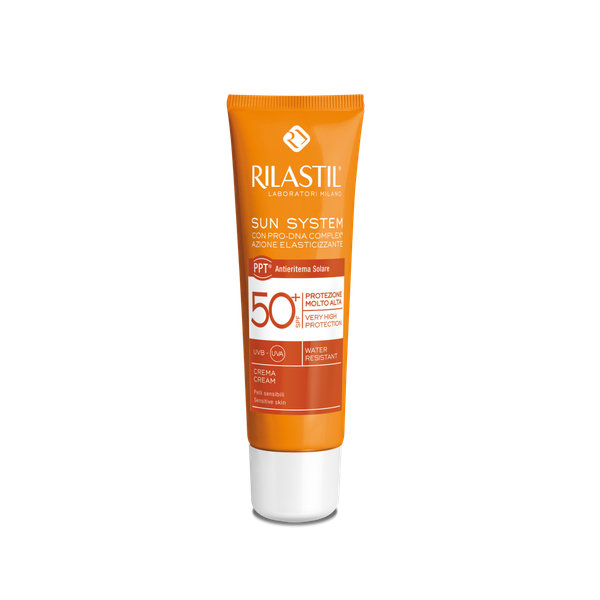  کرم ضد آفتاب ریلاستیل +SPF50 مناسب پوست های معمولی تا خشک ۵۰ میلی لیتر