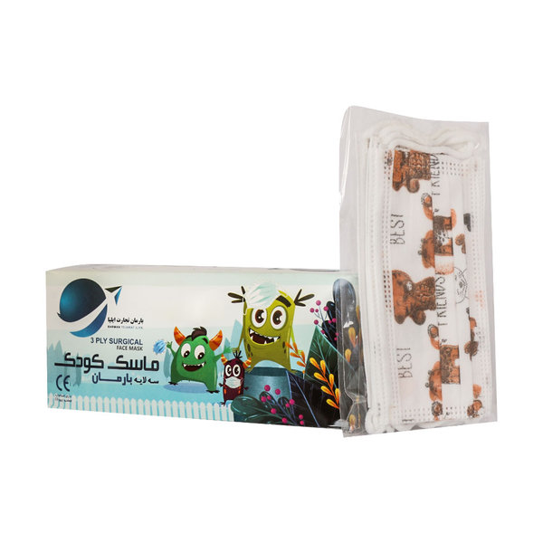  ماسک طرح دار کودک سه لایه بارمان تجارت ایلیا 50 عدد