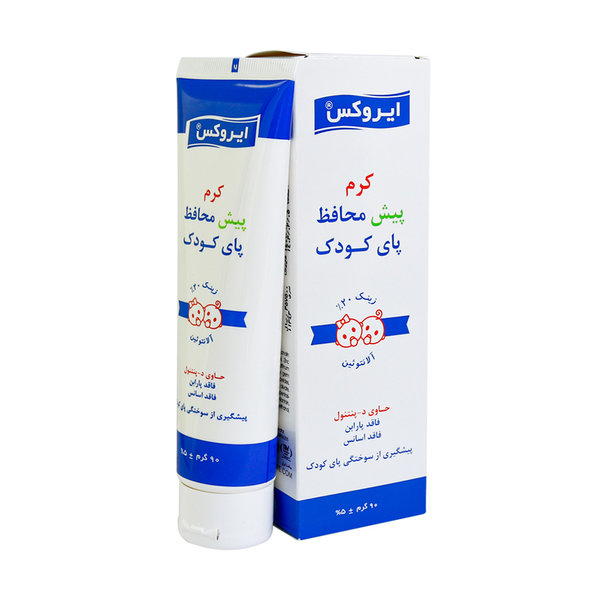 کرم پیش محافظ پای کودک ایروکس 90 گرم