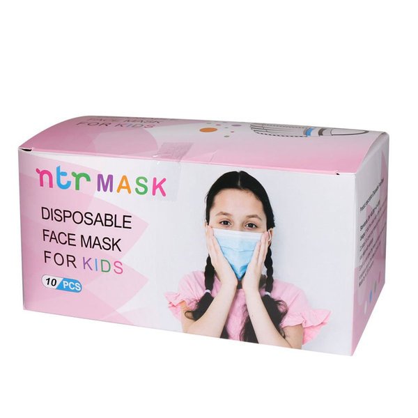  ماسک سه لایه دخترانه متین بسته 10 عددی